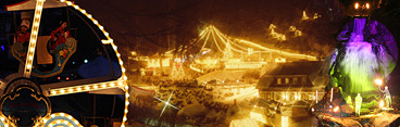 Lichtershow beim Weihnachtszauber Triberg